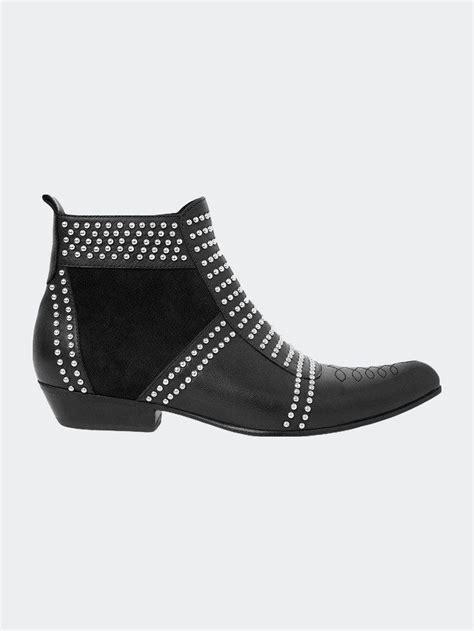 anine bing charlie boots replica|Anine Bing Black Low Charlie Boots Suede Leather Silver Studs .